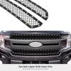 imageAPS Compatible with Ford F150 20182020 King Ranch ampamp Plantium Main Upper Stainless Steel Chrome Mesh Front Grill Grille Insert F76443SBlack