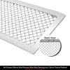 imageAPS Premium Stainless Steel Chrome Mesh Grille Grill Insert Combo Compatible with Cadillac Escalade 2007 2008 2009 2010 2011 2012 2013 2014 Main Upper Tow Hook N19T52877A