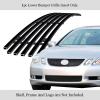 imageAPS Premium Stainless Steel Chrome Mesh Grille Grill Insert Compatible with Lexus GS 300 2006 ampamp 07 350 450H ampamp 0507 430 Lower Bumper N19T45457TBlack