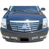 imageAPS Premium Stainless Steel Chrome Mesh Grille Grill Insert Combo Compatible with Cadillac Escalade 2007 2008 2009 2010 2011 2012 2013 2014 Main Upper Tow Hook N19T52877A