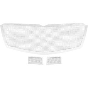 imageAPS Compatible with Cadillac Escalade 20072014 Main Upper Tow Hook Stainless Steel Chrome Mesh Front Grill Grille Insert Combo A77740T