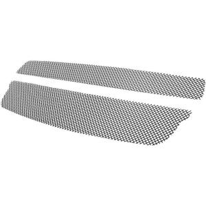 imageAPS Compatible with Chevy Malibu 20082012 Main Upper Stainless Steel Chrome Mesh Front Grill Grille Insert C76780ZBlack