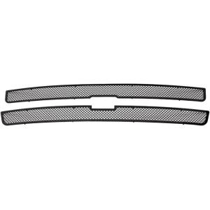imageAPS Compatible with Chevy Silverado 1500 2500 3500 19992000 ampamp Suburban Tahoe 0006 Main Upper Stainless Steel Chrome Mesh Front Grill Grille Insert C75701TBlack