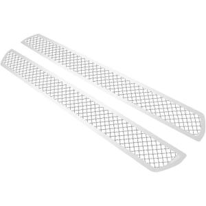 imageAPS Compatible with Ford F150 20182020 King Ranch ampamp Plantium Main Upper Stainless Steel Chrome Mesh Front Grill Grille Insert F76443SChrome