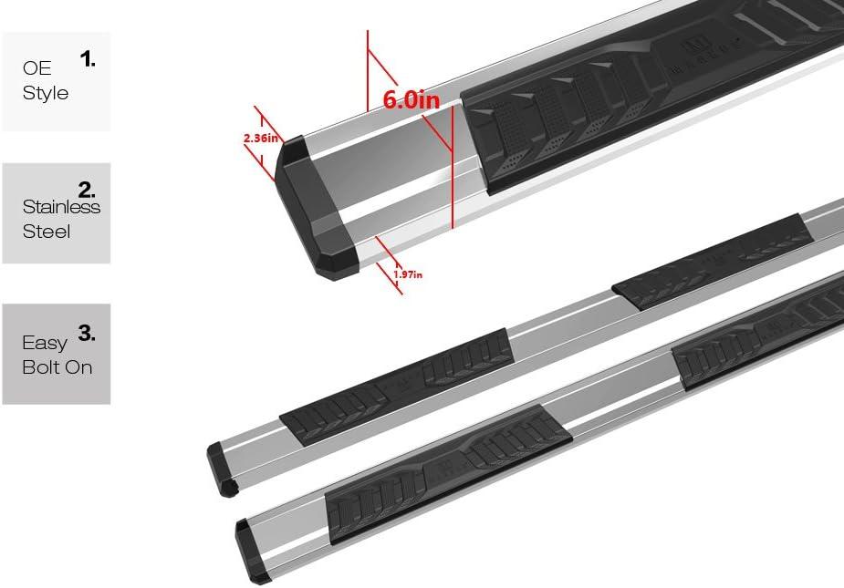 imageAPS Chrome OE Style Nerf Bars Running Boards Compatible with Chevy Colorado GMC Canyon 20152024 Crew Cab