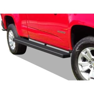 imageAPS Black Powder Coated 5 inches Wheel to Wheel Stainless Steel Running Boards Nerf Bars Side Steps Compatible with Chevy Colorado GMC Canyon 20152025 Crew Cab 5ft Bed
