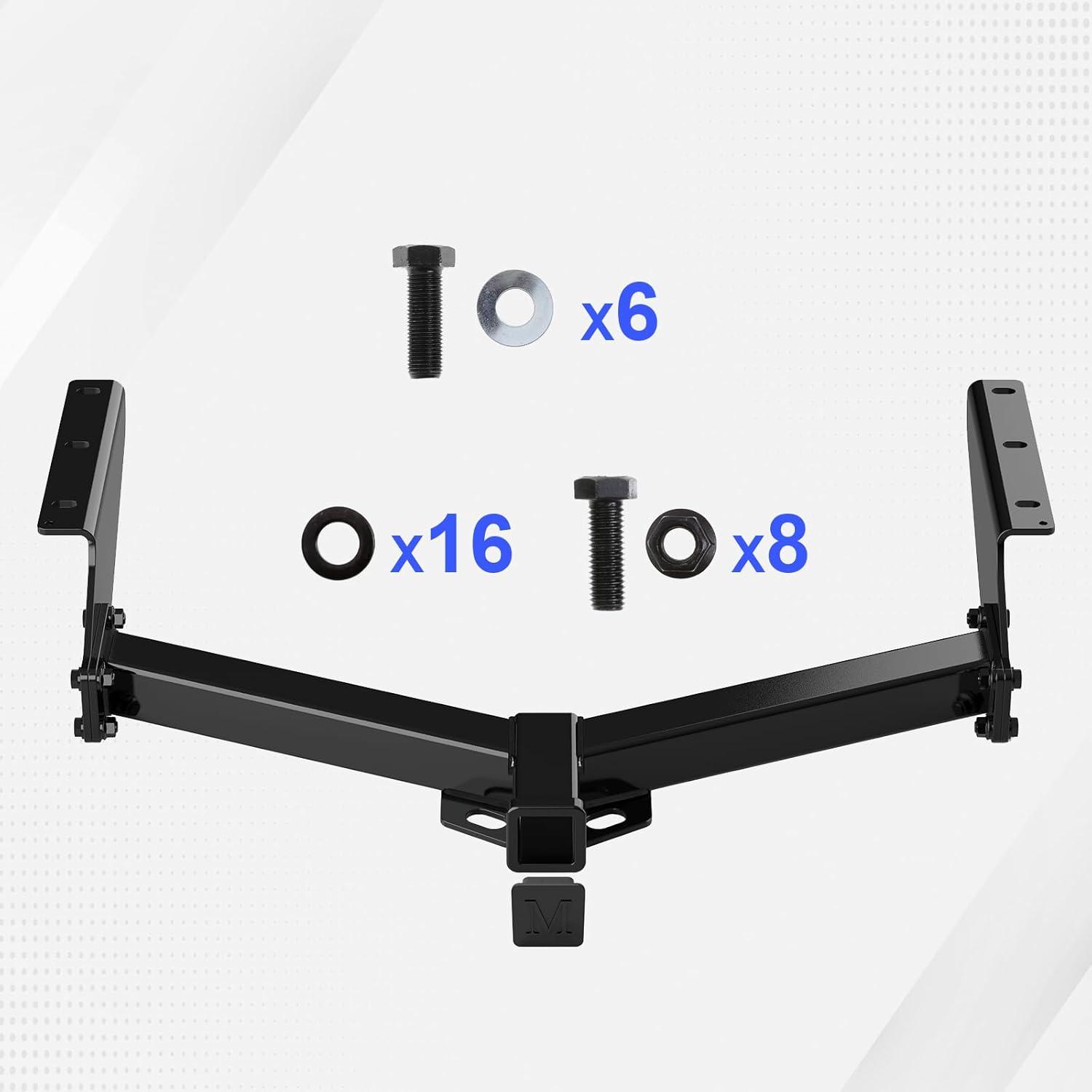 imageAPS Rear Trailer Hitch 2 inch Towing Hitch Receiver Class 3 Hitch Cover Included Compatible with Jeep Liberty 20082012