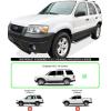 image:imageAPS Black Running Boards Style Compatible with Ford Escape 20012007 Nerf Bars Side Steps Side BarsAluminum Silver