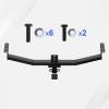 image:imageAssembly Class 3 Trailer Hitch 2 Inches Receiver Tube Towing Hitch Compatible with 20032008 Honda Pilot 20012006 Acura MDX