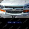 image:imageAPS Compatible with Chevy Express Van 20032020 Main Upper Stainless Steel Chrome Mesh Front Grill Grille Insert C76436TBlack