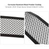 image:imageAPS Compatible with Chevy Silverado 2500 HD 3500 HD 20152019 Lower Bumper Stainless Steel Black Mesh Rivet Studs Front Grill Grille Insert CL6319HBlack
