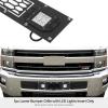 image:imageAPS Compatible with Chevy Silverado 2500 HD 3500 HD 20152019 Lower Bumper Stainless Steel Black Mesh Rivet Studs Front Grill Grille Insert CL6319HBlack with Stud Rivets  LED