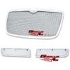 image:imageAPS Compatible with Chrysler 300 20052010 Main Upper Lower Bumper Stainless Steel Black Mesh Front Grill Grille Insert Combo R77677HChrome