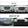 image:imageAPS Compatible with Chrysler 300C 05 06 07 08 09 10 with Fog Light Lower Bumper Stainless Steel Chrome Mesh Front Grill Grille Insert R75309S