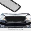 image:imageAPS Compatible with Ford F150 20042008 Main Upper Stainless Steel Black Mesh Rivet Studs Front Grill Grille Insert S18H5185LF