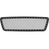 image:imageAPS Compatible with Ford F150 20042008 Main Upper Stainless Steel Black Mesh Rivet Studs Front Grill Grille Insert S18H5185LF