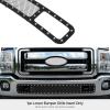 image:imageAPS Compatible with Ford F250 F350 F450 F550 SD 20112016 Lower Bumper Stainless Steel Black Mesh Front Grill Grille Insert F76829GBlack