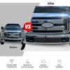image:imageAPS Compatible with Ford F250 F350 F450 F550 SD 20112016 Lower Bumper Stainless Steel Black Mesh Front Grill Grille Insert F76829GBlack