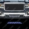 image:imageAPS Compatible with GMC Sierra 1500 20142015 Main Upper Stainless Steel Chrome Mesh Front Grill Grille Insert G75973TBlack