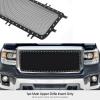 image:imageAPS Compatible with GMC Sierra 1500 20142015 Main Upper Stainless Steel Chrome Mesh Front Grill Grille Insert G75973TBlack