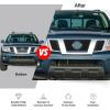image:imageAPS Compatible with Nissan Frontier 20092021 Main Upper Stainless Steel Chrome Mesh Front Grill Grille Insert N76641TBlack