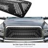 image:imageAPS Compatible with Ram 2500 3500 20132018 Main Upper Stainless Steel Black Laser Cut Front Grill Grille Insert D46330MBlack