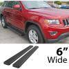 image:imageAPS Running Boards 6in Compatible with Jeep Grand Cherokee 20112021 Include 22 WKExclude Limited X amp High Altitude amp Summit amp SRT amp SRT8 amp Trackhawk amp Trailhawk 304 Stainless Steel Nerf BarsAluminum Black