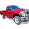 image:imageAPS Running Boards Nerf Bars Side Steps Step Bars Compatible with Ford F250 F350 Super Duty 19992016 Regular Cab Stainless Steel Black Powder Coated 6 inchesAluminum Silver