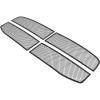 image:imageAPS Compatible with Ram 1500 20062008 amp 0609 2500 3500 Main Upper Stainless Steel Chrome Mesh Front Grill Grille Insert D75719TBlack