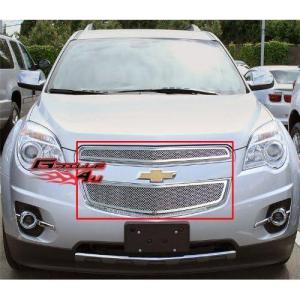image:imageAPS Compatible with Chevy Equinox 20102015 Main Upper Stainless Steel Chrome Mesh Front Grill Grille Insert C76738T
