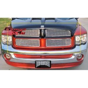 image:imageAPS Compatible with Dodge Ram 20022005 Main Upper Stainless Steel Chrome Mesh Front Grill Grille Insert D75720T