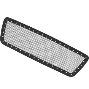 image:imageAPS Compatible with Ford F150 20042008 Main Upper Stainless Steel Black Mesh Rivet Studs Front Grill Grille Insert S18H5185LF