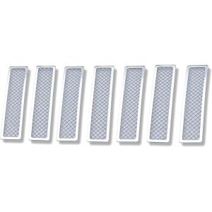 image:imageAPS Compatible with Jeep Liberty 20082012 Main Upper Stainless Steel Chrome Mesh Front Grill Grille Insert J75551T