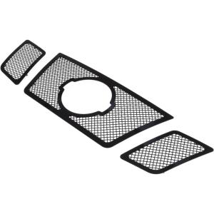 image:imageAPS Compatible with Nissan Frontier 20092021 Main Upper Stainless Steel Chrome Mesh Front Grill Grille Insert N76641TBlack