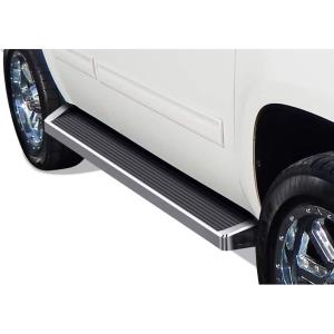 image:imageAPS Running Boards Nerf Bars Side Steps Step Bars Compatible with Chevy Tahoe GMC Yukon 20002020 4Dr Exclude Z71 Denali Yukon XL Stainless Steel Black Powder Coated 5inAluminum Silver