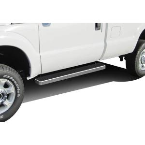 image:imageAPS Running Boards Nerf Bars Side Steps Step Bars Compatible with Ford F250 F350 Super Duty 19992016 Regular Cab Stainless Steel Black Powder Coated 6 inchesStainless Steel Polished