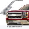 image:imageAPS Compatible with Chevy Silverado 1500 20142015 Lower Bumper Chrome Billet Front Grill Grille Insert C65990AChrome Polished