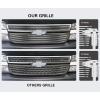 image:imageAPS Compatible with Chevy Trailblazer 20062009 SS Main Upper Aluminum Chrome Horizontal Billet Grille Grill Insert C66468A