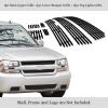 image:imageAPS Compatible with Chevy Trailblazer SS 20062009 Main Upper Lower Bumper Stainless Steel SS Black Billet Front Grill Grille Insert Combo C61007HBlack