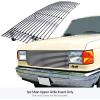 image:imageAPS Compatible with Ford Bronco F150 F250 F350 19871991 Main Upper Stainless Steel Chrome 8x6 Billet Front Grill Grille Insert F85009C