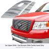 image:imageAPS Compatible with Ford F150 20042005 Main Upper Lower Bumper Stainless Steel Black 8x6 Horizontal Billet Front Grill Grille Insert Combo F67994JChrome