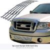 image:imageAPS Compatible with Ford F150 20062008 Lower Bumper Stainless Steel Chrome 8x6 Billet Front Grill Grille Insert F65352C