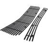 image:imageAPS Compatible with Ford Mustang 20052009 V6 Main Upper Lower Bumper Stainless Steel 8x6 Billet Front Grill Grille Insert Combo F67984CBlack