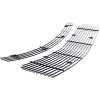 image:imageAPS Compatible with Ford Mustang 20052009 V6 Main Upper Lower Bumper Stainless Steel 8x6 Billet Front Grill Grille Insert Combo F67984CChrome