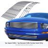 image:imageAPS Compatible with Ford Mustang 20052009 V6 Main Upper Lower Bumper Stainless Steel 8x6 Billet Front Grill Grille Insert Combo F67984CSilver