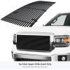 image:imageAPS Compatible with GMC Sierra 1500 20142015 Main Upper Stainless Steel SS Chrome Billet Front Grill Grille Insert G85973ABlack