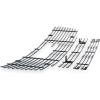 image:imageAPS Compatible with GMC Sierra 1500 2500 3500 20032006 amp 07 Classic with Logo Show Main Upper Top Lower Bumper Stainless Steel Chrome 8x6 Billet Front Grill Grille Insert Combo G67926CChrome