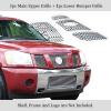 image:imageAPS Compatible with Nissan Titan 20042006 amp 07 Titan Classic Model amp 0407 Armada with Logo Show Main Upper Lower Bumper Stainless Steel SS Chrome Billet Front Grill Grille Insert Combo N67992A