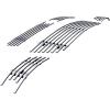 image:imageAPS Compatible with Chevy Impala 20062013 amp 1416 Impala Limited with Fog Light Main Upper Lower Bumper 304 Stainless Steel Chrome Polished 8x6 Billet Front Grill Grille Insert Combo C67920CChrome