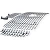 image:imageAPS Compatible with Ford Excursion 20002004 Logo Show Main Upper Lower Bumper Stainless Steel SS Chrome Billet Front Grill Grille Insert Combo F61142A